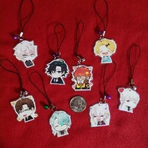 Handmade Laminate Mystic Messenger Charm set of 8!